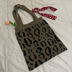 xx  cheetah tote bag xx